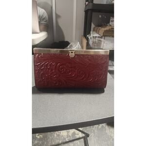 Patricia Nash Red Ruby Embroidered Wallet
